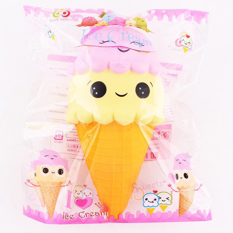 [Chính hãng Sunny Squishy] Squishy- Kem Ốc Quế Khổng Lồ (22x11x11cm) _-xả lỗ | Squishyvui Esiêu hot