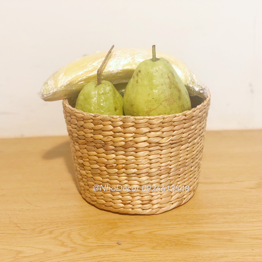 Sọt đa năng đựng trái cây, kim chỉ bằng bèo tây, decor phong cách Hàn/Hyacinth mini storage basket