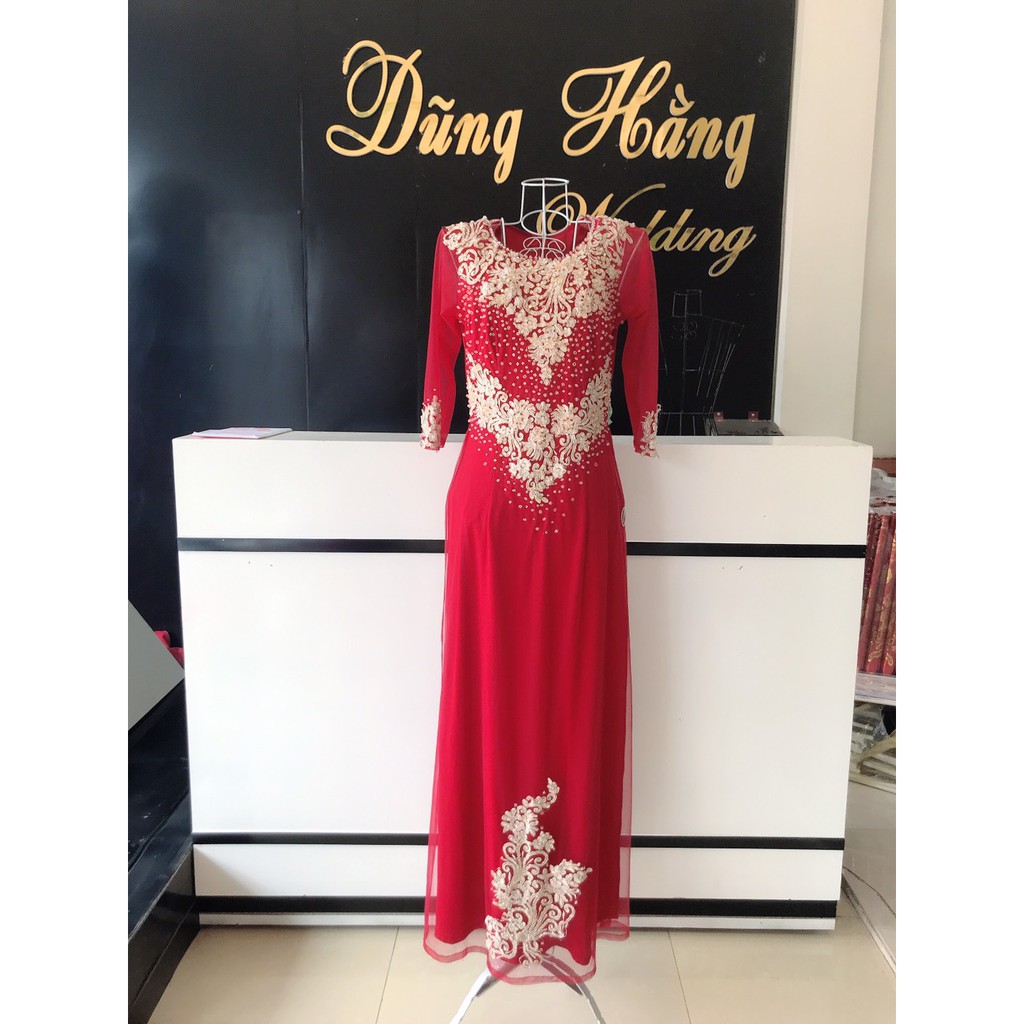 ÁO DÀI REN 4TÀ SZ XL