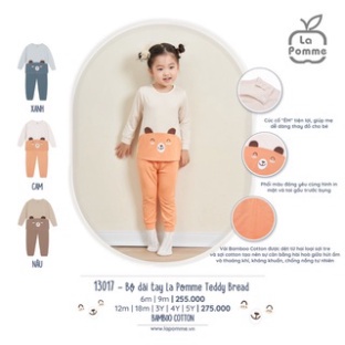 Bộ đồ dài tay La Pomme Teddy Bread