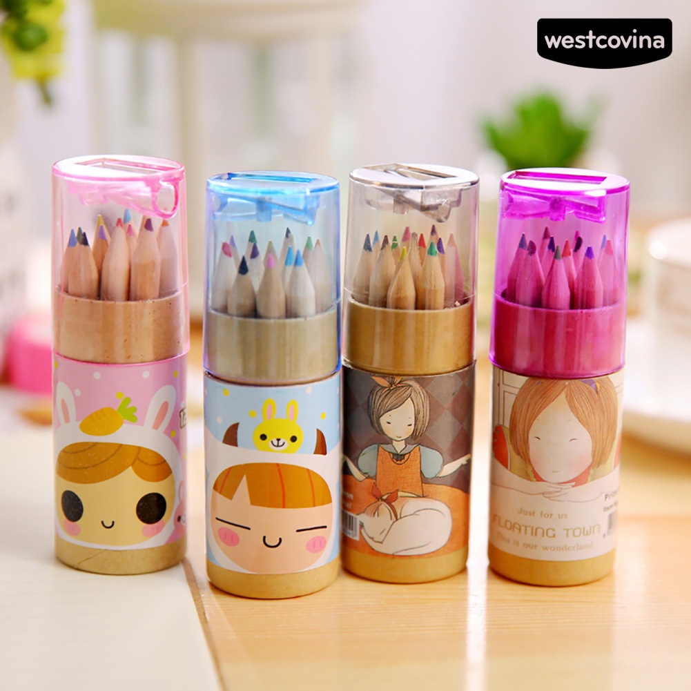 [Hot]✍Bộ 12 Bút Chì Màu Vẽ Tranh Chuyên Dụng