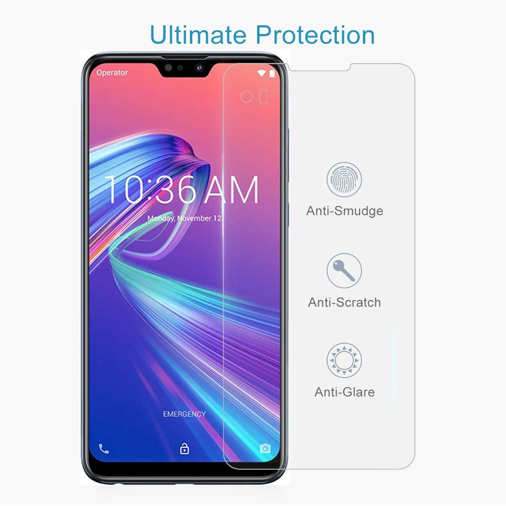 Kính cường lực bảo vệ toàn màn hình cho Asus Zenfone 3 6 ROG Phone II Max Shot Plus Pro M2 M1 Lite L1 5z 5 4 ZB631KL ZB633KL