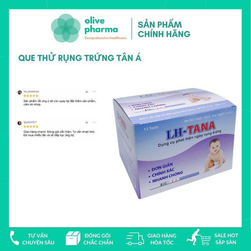 Que thử rụng trứng LH Tân Á