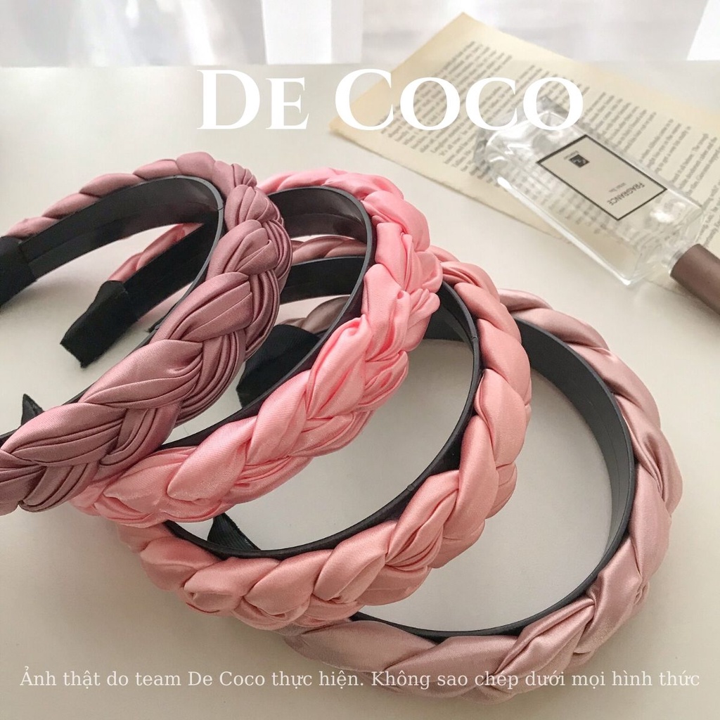 Mấn lụa tết. bờm tóc trơn nữ tính Suri De Coco decoco.accessories