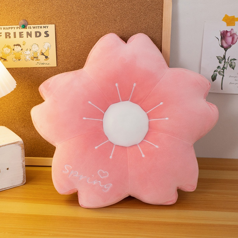 Gối Ôm Nhồi Bông Mềm Mại Hình Hoa Anh Đào/ Hoa Anh Đào Xinh Xắn 45cm