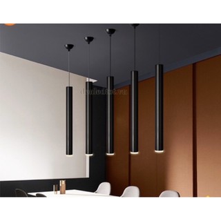 Đèn Thả Trần Rọi Ống Bơ 7w 60cm (Đen/Trắng) Giá 1 Cái