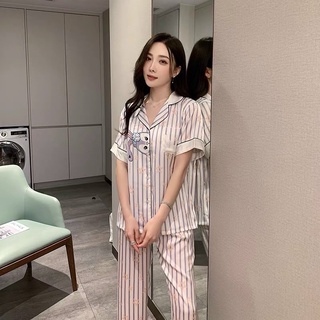 PYJAMA CỘC DÀI SỌC THỎ XINH
