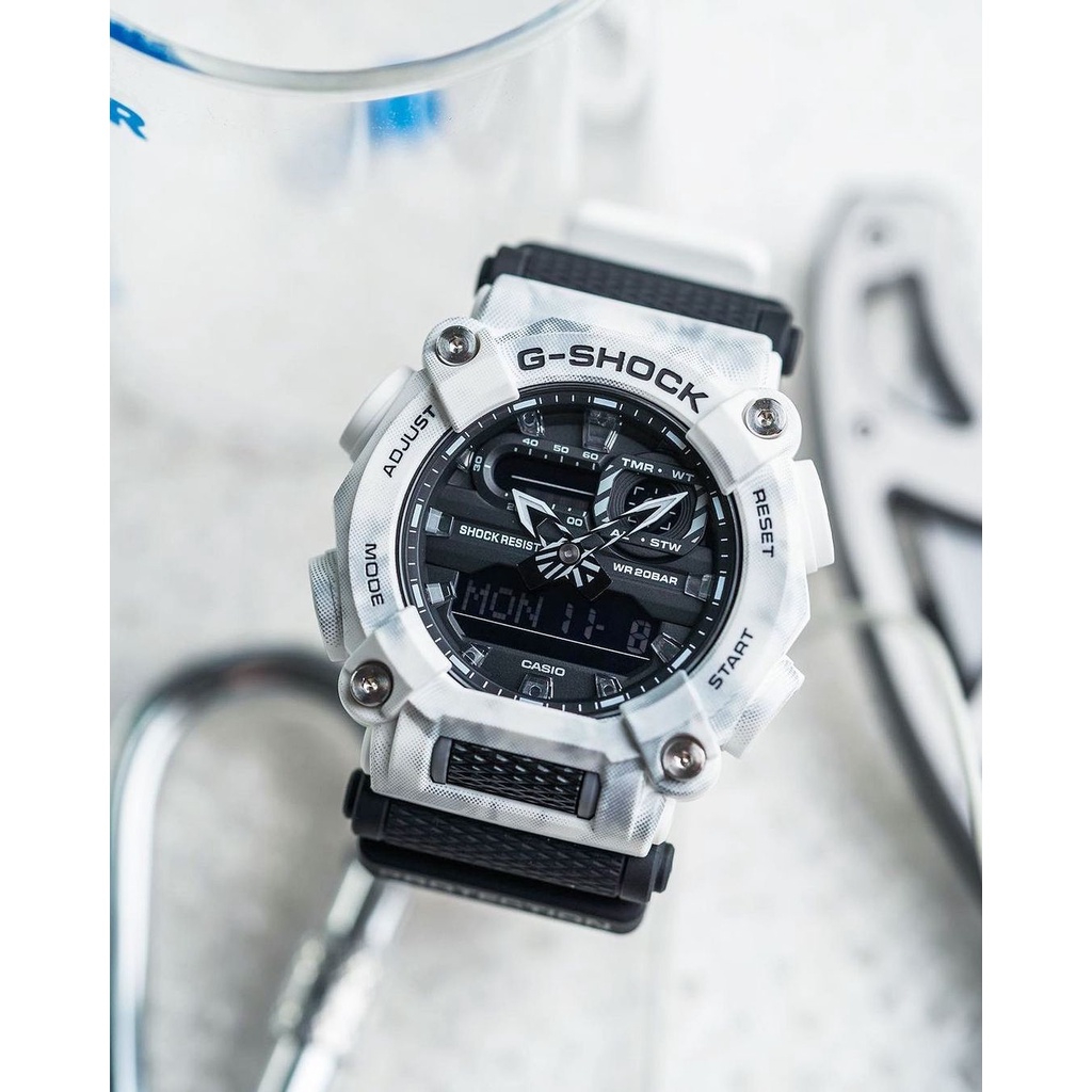 Đồng hồ Nam Dây Nhựa Casio G-Shock GA-900GC-7ADR chính hãng bảo hành 5 năm Pin trọn đời