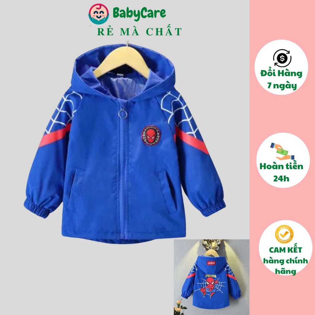 Áo khoác người nhện Spiderman, siêu nhân nhện Spiderman cho bé trai siêu hot chất liệu lót nỉ ấm