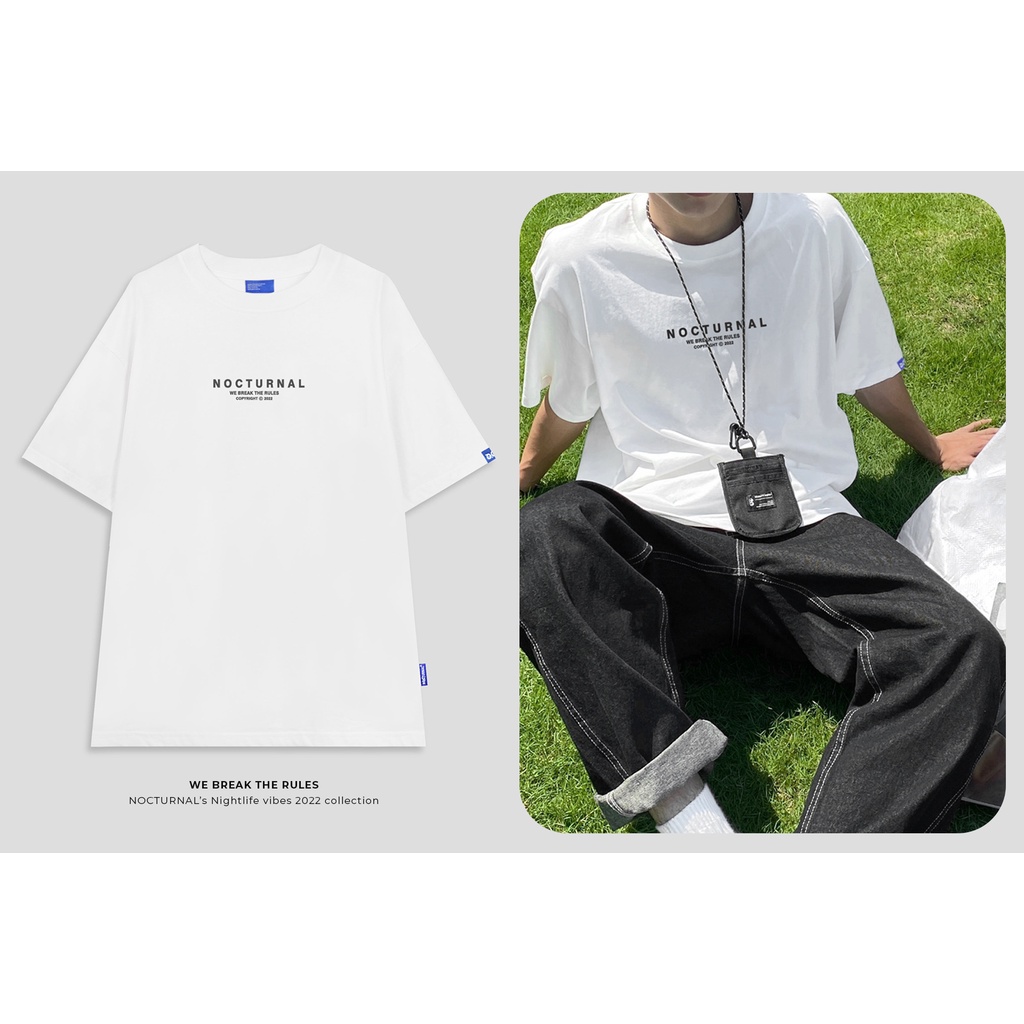 (FULL BOX) Áo Thun Unisex Form Rộng Tay Lỡ Oversize NOCTURNAL Tee Break The Rules Cotton 100% Cao Cấp | WebRaoVat - webraovat.net.vn