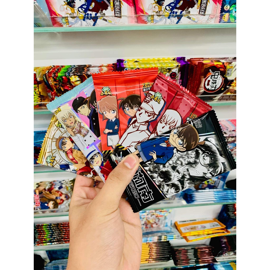 [ Vũ Trí Ba ] [Mua 10 tặng 1] Set 5 ảnh thẻ nhân phẩm Anime conan ngẫu nhiên chibi xinh xắn