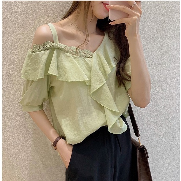 Áo kiểu lệch vai xinh xắn hàng nhập ale66