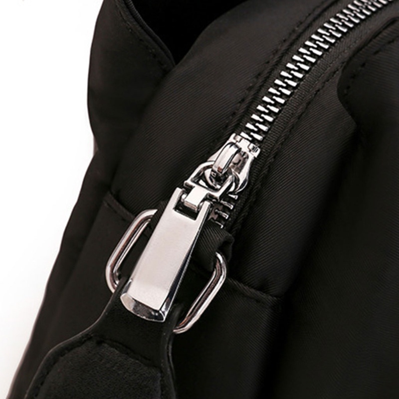 Túi Đeo Chéo Bằng Vải Oxford Chống Nước Sức Chứa Lớn Màu Trơn Có Dây Điều Chỉnh Dành Cho Nữ