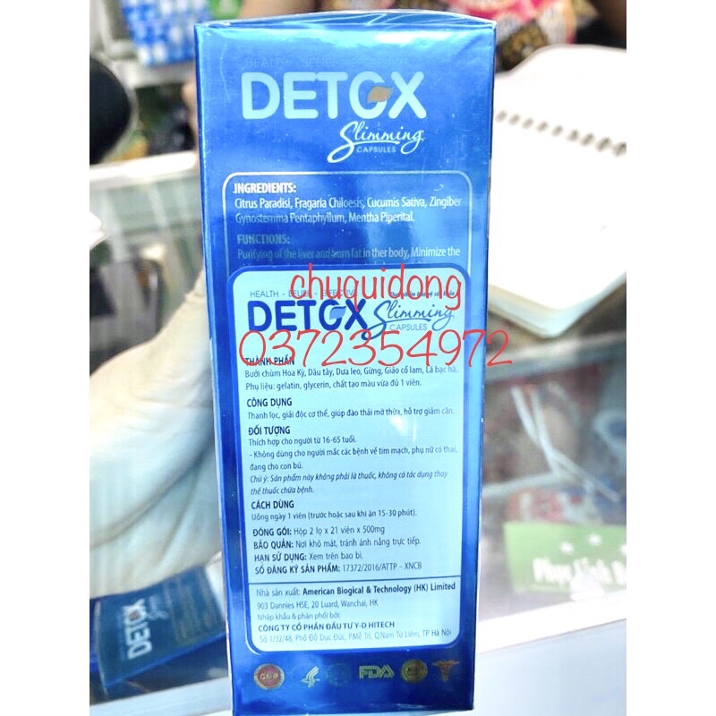 Giảm cân Detox...và Slimming hộp 42viên đảm bảo xuống cân | Thế Giới Skin Care