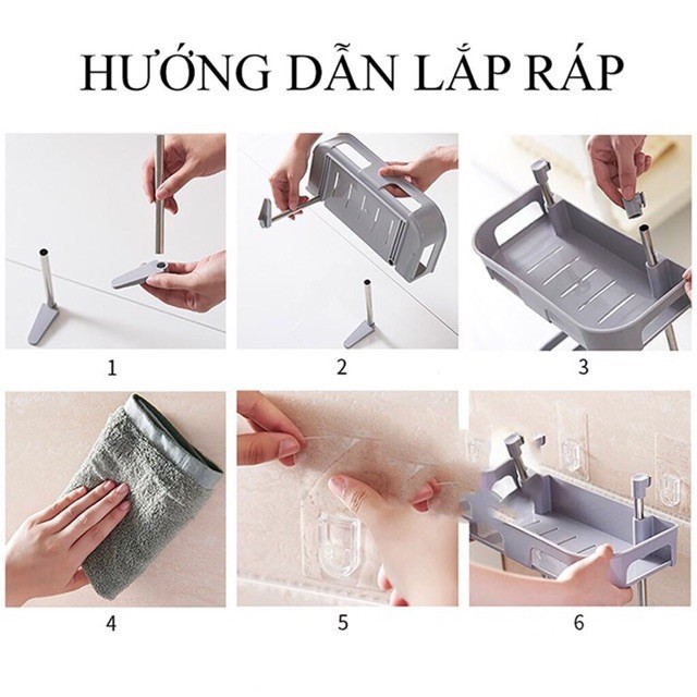 [FREE SHIP] Kệ để đồ 2 tầng nhà tắm tiện dụng - đa năng - nhỏ gọn