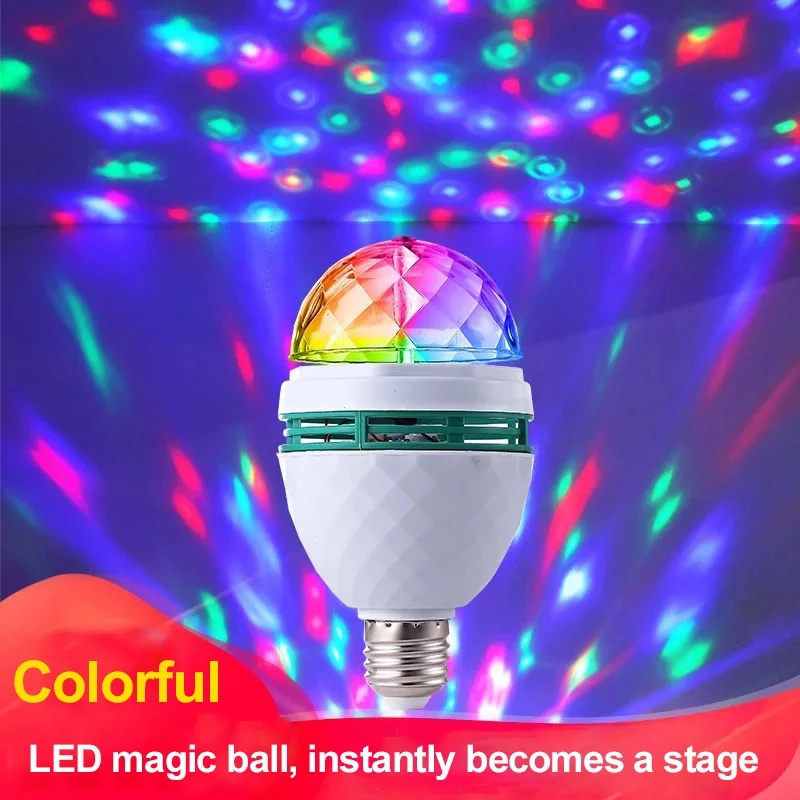 Đèn Led Rgb E27 Luz Ac85-265v Nhiều Màu Sắc Dùng Để Trang Trí Các Bữa Tiệc Tiện Dụng
