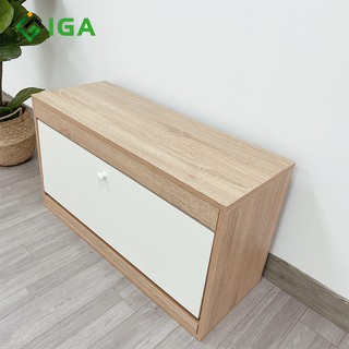 Tủ giày thông minh cánh lật 3 ngăn có thể ngồi lên khi xỏ giày tiện lợi - gp102