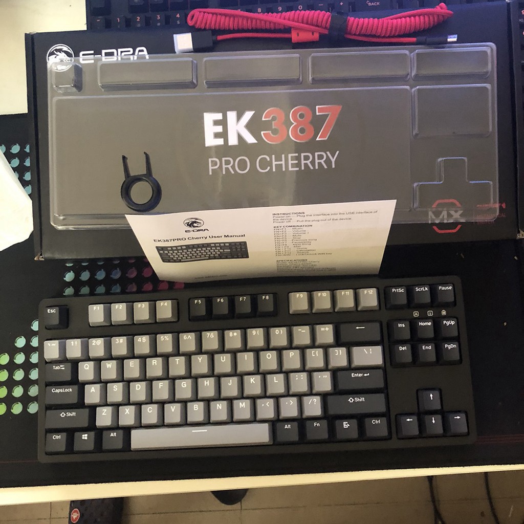 Bàn phím cơ Edra EK387 PRO CHERRY,Bàn phím gaming Edra EK387 PRO CHERRY- Bảo hành 24 tháng