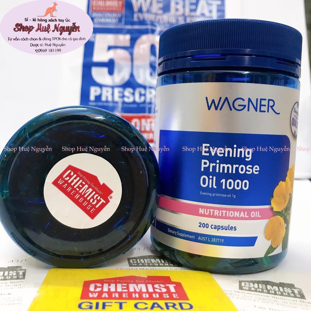 TINH DẦU HOA ANH THẢO WANGER – EVENING PRIMROSE OIL 1000MG, hộp 200 viên CHUẨN ÚC