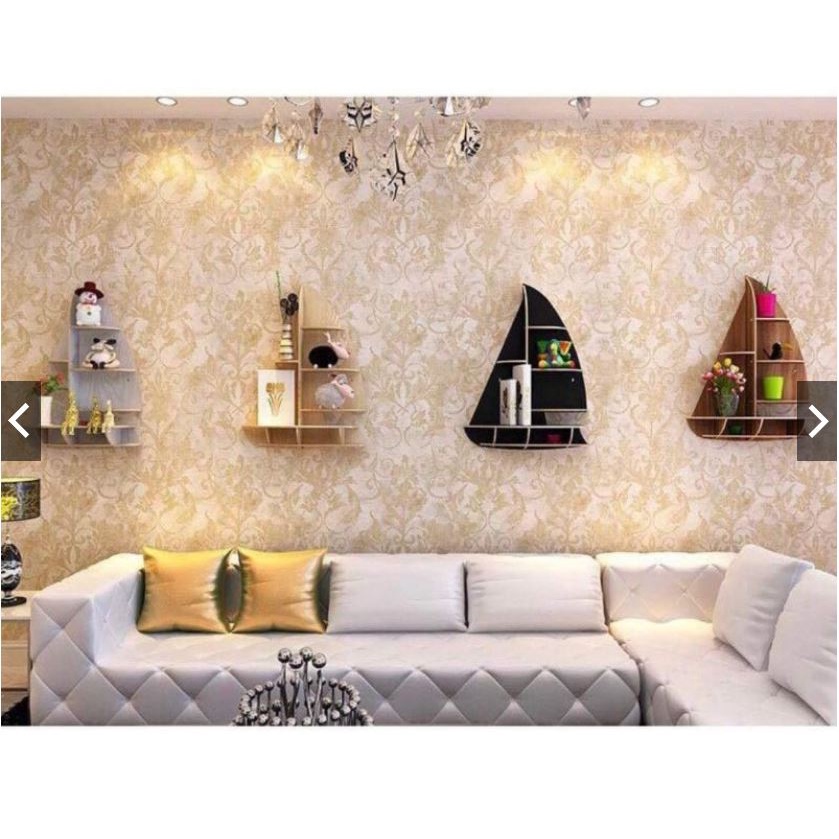 Kệ gỗ treo tường trang trí hình cánh buồm, kệ decor bằng gỗ MDF phủ melamin chống ẩm chống xước cao cấp