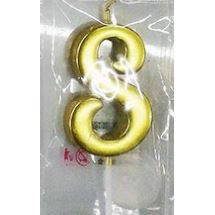 Nến vàng số to 8 (mới)