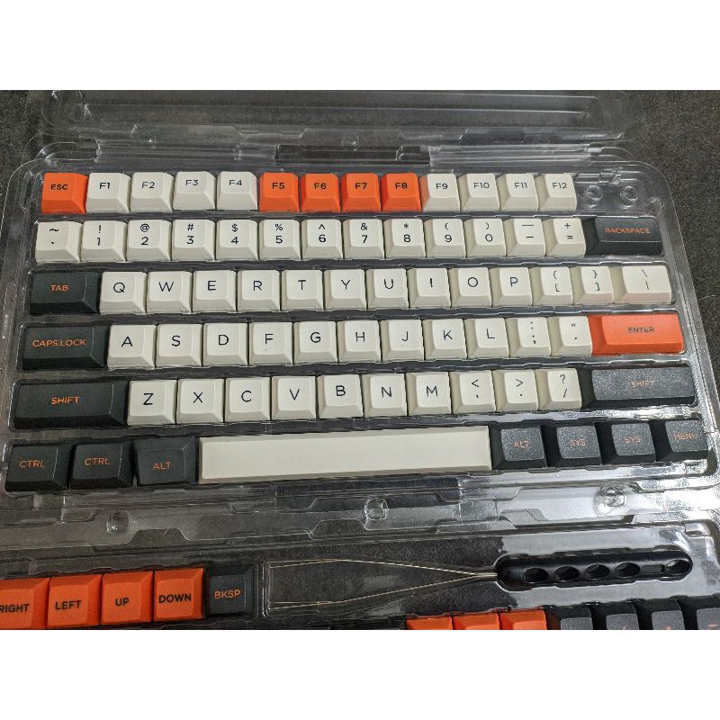 [Mã 267ELSALE hoàn 7% đơn 300K] Bộ keycap Carbon PBT Double Shot DSA profile