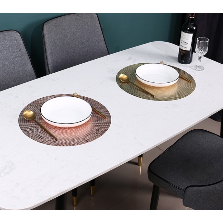 【Hot 2022】Lót bàn ăn trang trí, tấm lót cách nhiệt PVC cao cấp sang trọng