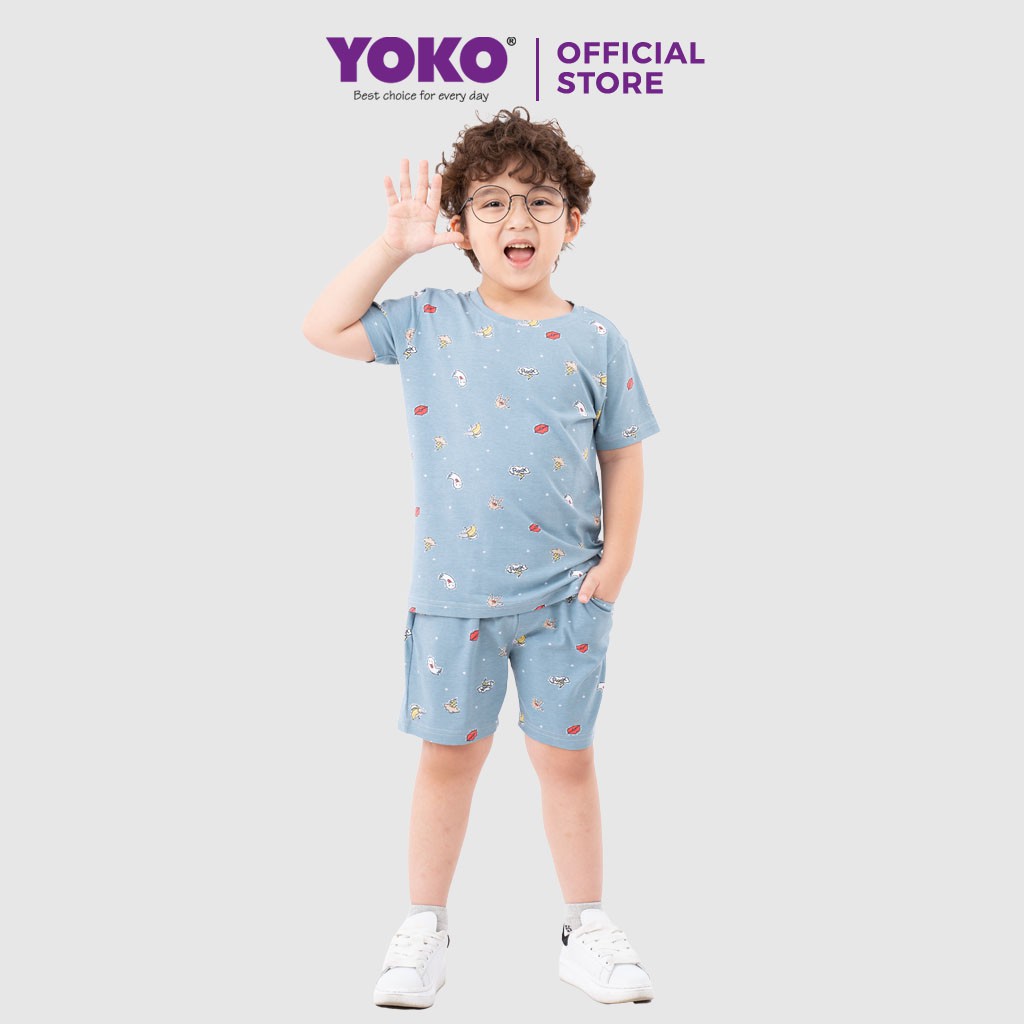 Bộ Quần Áo Thun Tay Ngắn Bé Trai (1-9 Tuổi) YOKO KID'S FASHION 21204T