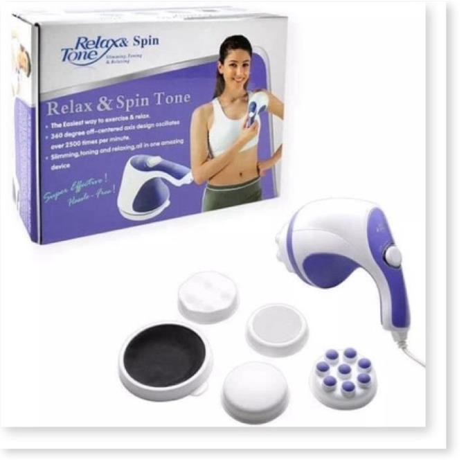 Máy đánh tan mỡ bụng cầm tay Relax & Spin Tone.