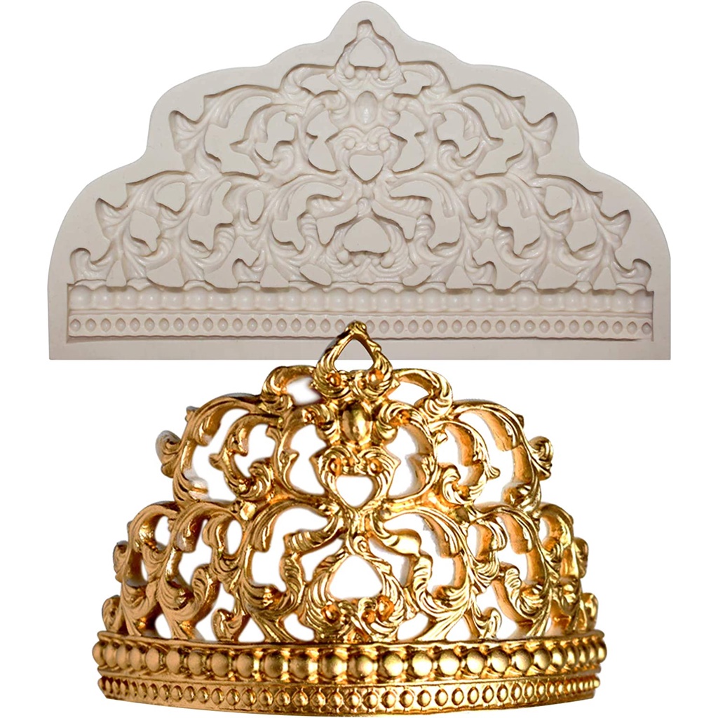 Khuôn Silicone Làm Bánh Tạo Hình Vương Miện Độc Đáo Tiện Dụng