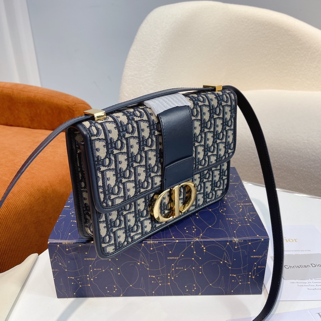 QRHX Dior Montaigne crossbody Women's Classic shoulder bag underarm bag  2022