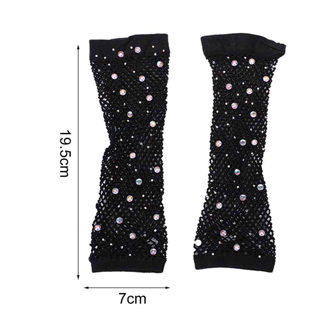 Găng Tay Lưới Siêu Nhẹ Co Giãn Tốt Thích Hợp Biểu Diễn Lễ Hội Cho Nữ