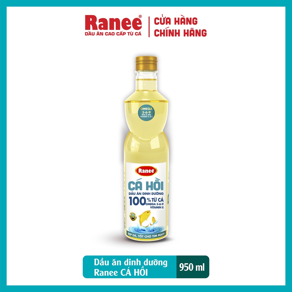 Dầu ăn Dinh Dưỡng Ranee Cá Hồi 950ml