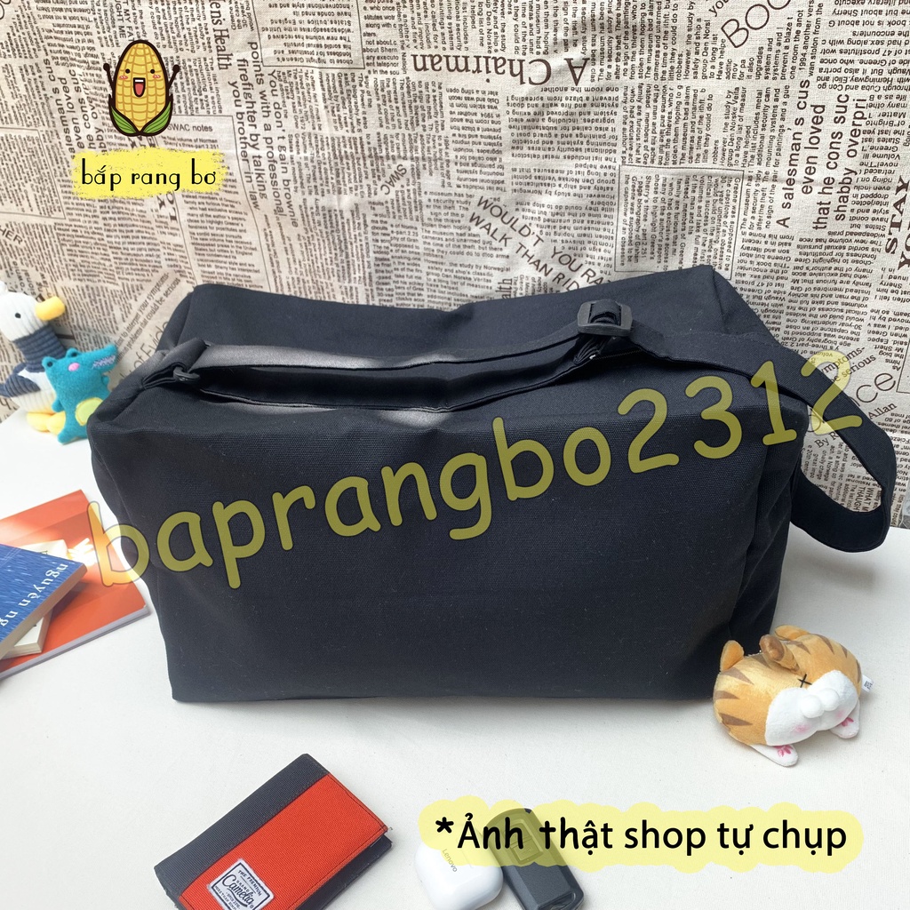 TÚI TOTE ĐEO CHÉO TRỐNG SIU TO CÓ KHÓA KÉO &amp; TÚI CON VẢI CANVAS PHONG CÁCH ULZZANG  ĐỂ ĐƯỢC SÁCH ĐỒ DÙNG THOẢI MÁI DC04