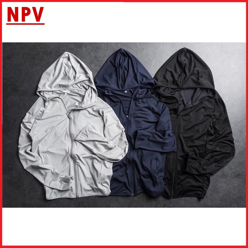 Áo chống nắng nam kim cương NPV, áo khoác nắng nam chất vải thông hơi có mũ trùm | BigBuy360 - bigbuy360.vn