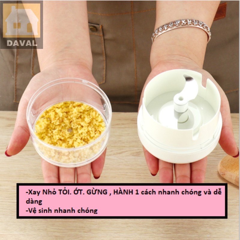 Máy Xay tỏi cầm tay,Ớt,hành,thịt Mini đa năng Tiện Dụng,dụng cụ xay tỏi 1131