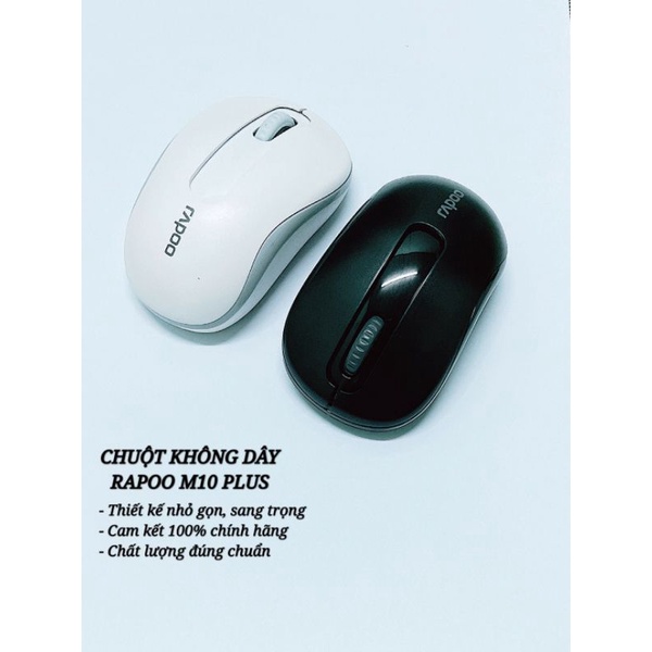 Chuột không dây Rapoo M10 Plus chính hãng, nhỏ gọn, sang trọng