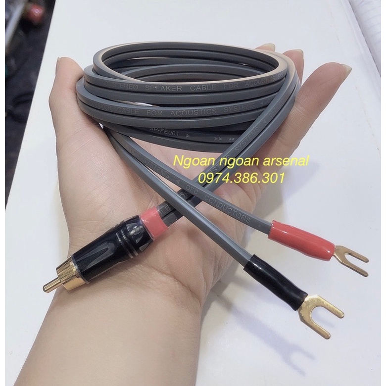 dây tín hiệu hoa sen rca ra 2 rắc càng cua nhỏ (dây Yarbo cao cấp)