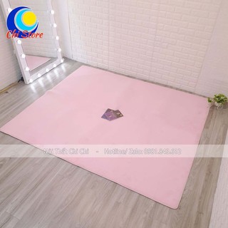 Thảm Trải Sàn Nỉ Tuyết Đơn Sắc 1m8*2m Dày Dặn Đế Có Hạt Cao Su Chống Trơn Trượt Để Phòng Khách Hay Trải Sàn Êm Ái