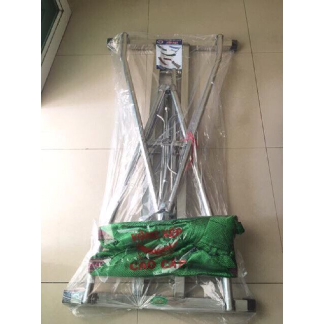 (Ảnh Thât 100%) VÕNG XẾP INOX CHÂN VUÔNG CAO CẤP | VÕNG XẾP THANG VUÔNG