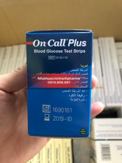 Que thử của máy đo đường huyết On Call Plus (Hộp 25 que)