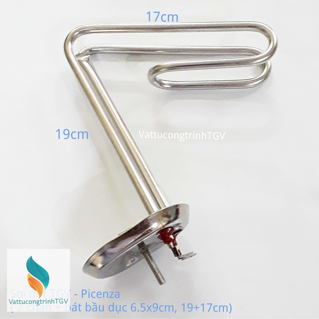 [Mã ELFLASH5 giảm 20K đơn 50K] Sơi đốt đa năng thay thế cho Bình nóng lạnh  ARISTON, PICENZA loại 30L bát 6.5 x 19+17cm