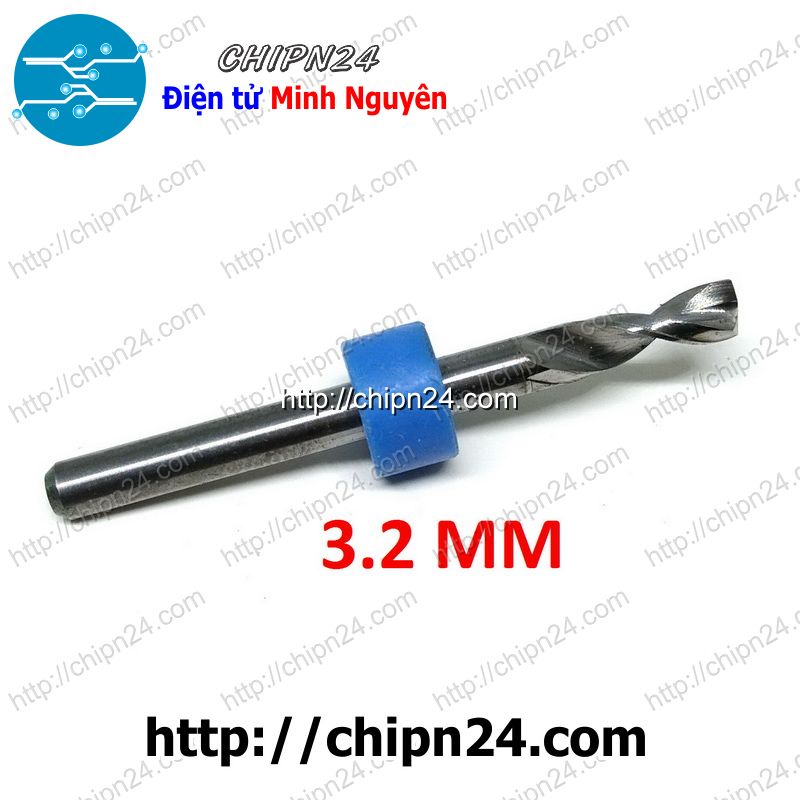 [1 CÂY] Mũi khoan mạch in CNC 3.2mm (Mạch điện tử, PCB)