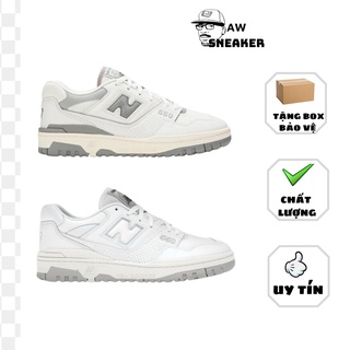 Giày thể thao Nb550 trắng và trắng xám hot 2022,Giày sneaker Nb550 cao cấp dành cho nam nữ full bill box phụ kiện