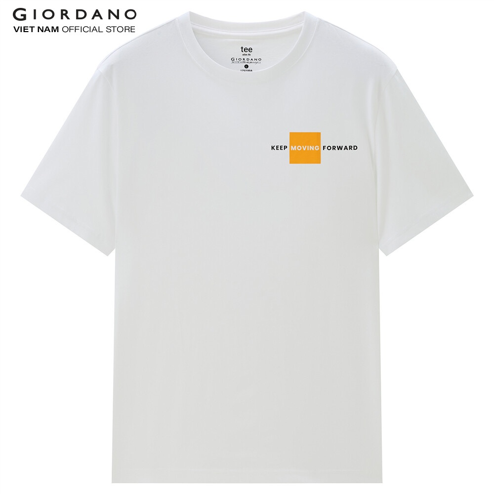 Áo Thun Nam Ngắn Tay In Hình Giordano 01092302