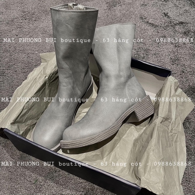 Boot da guidi trơn mai phương bùi