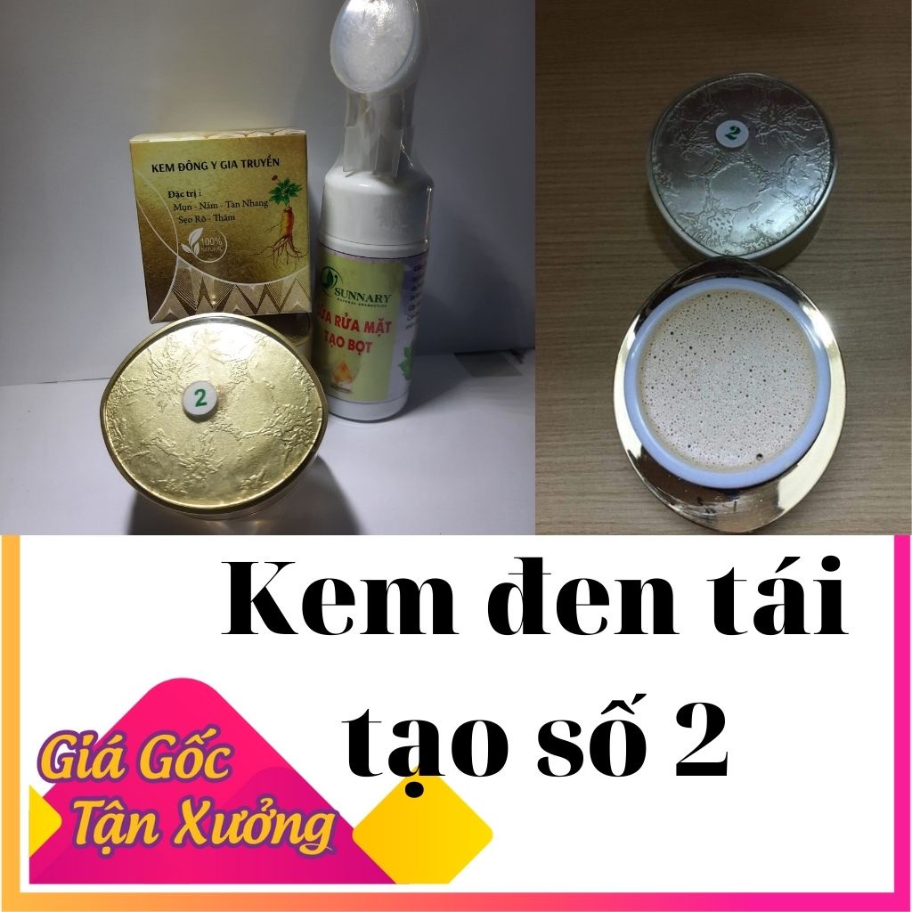 KEM ĐÔNG Y TÁI TẠO DA SỐ 2 được bào chế từ 100% thành phần thiên nhiên