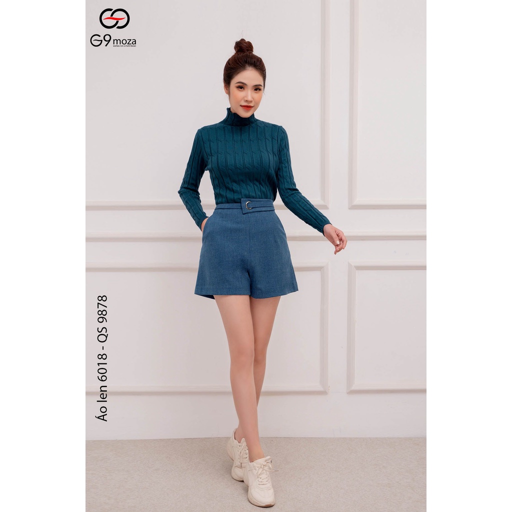 Áo len cô cao G9moza 6018 - 1 với chất liệu Được làm từ chất len cao cấp, mềm - nhẹ, giữ ấm tốt