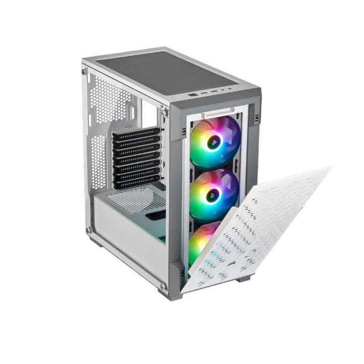 Vỏ máy tính kính cường lực Corsair iCUE 220T Airflow White