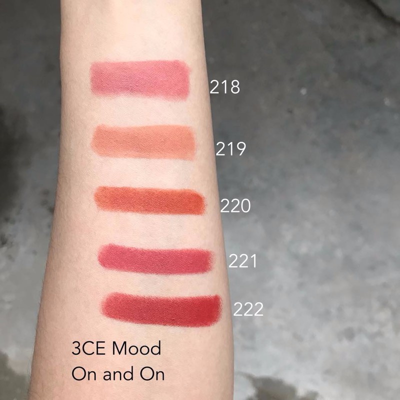 Set 5 Thỏi Son Lì 3CE Mood Recipe Lip Color Mini Kit 2